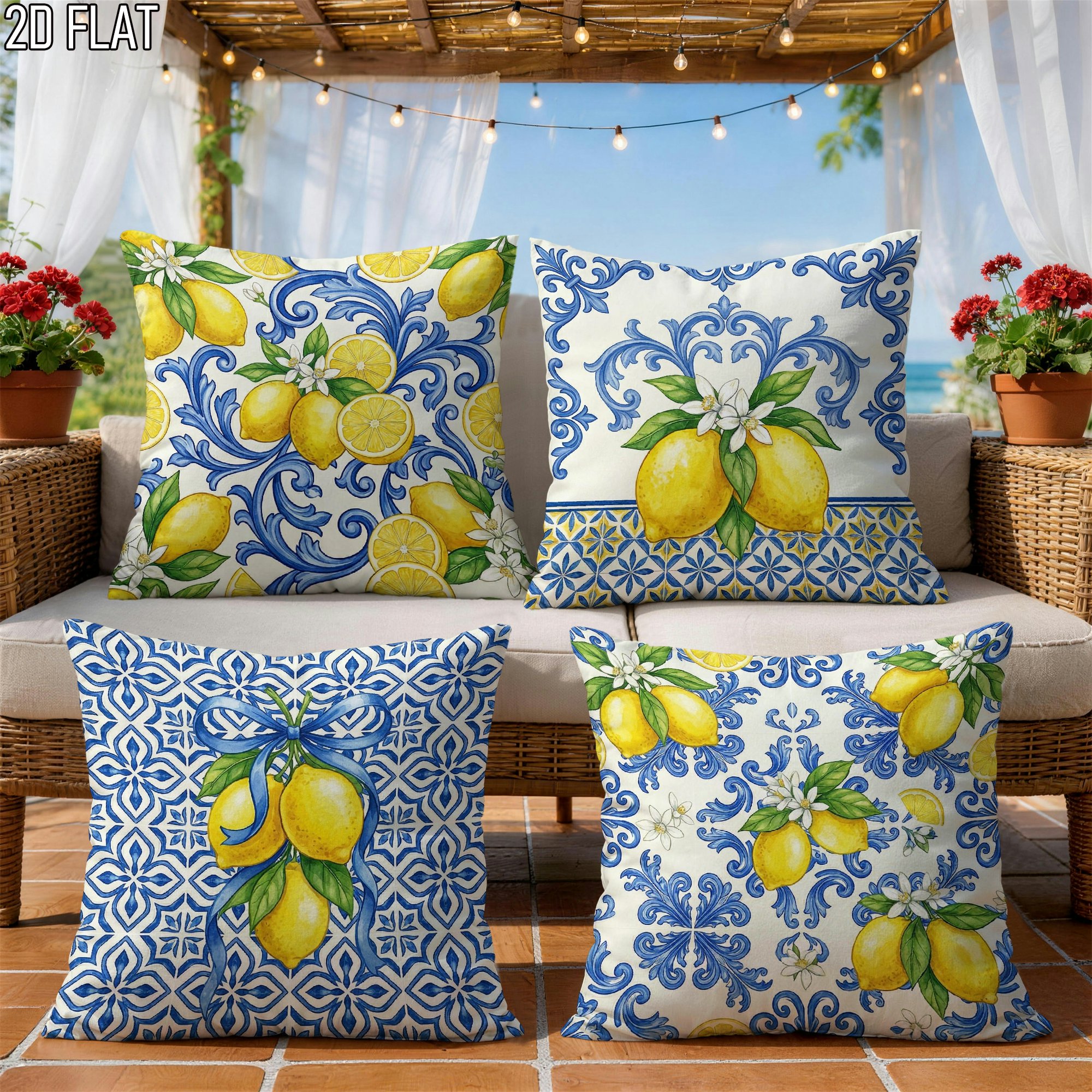 4Pcs Italian Summer Style Thro – обзор и цена Ceramic Tile Blank