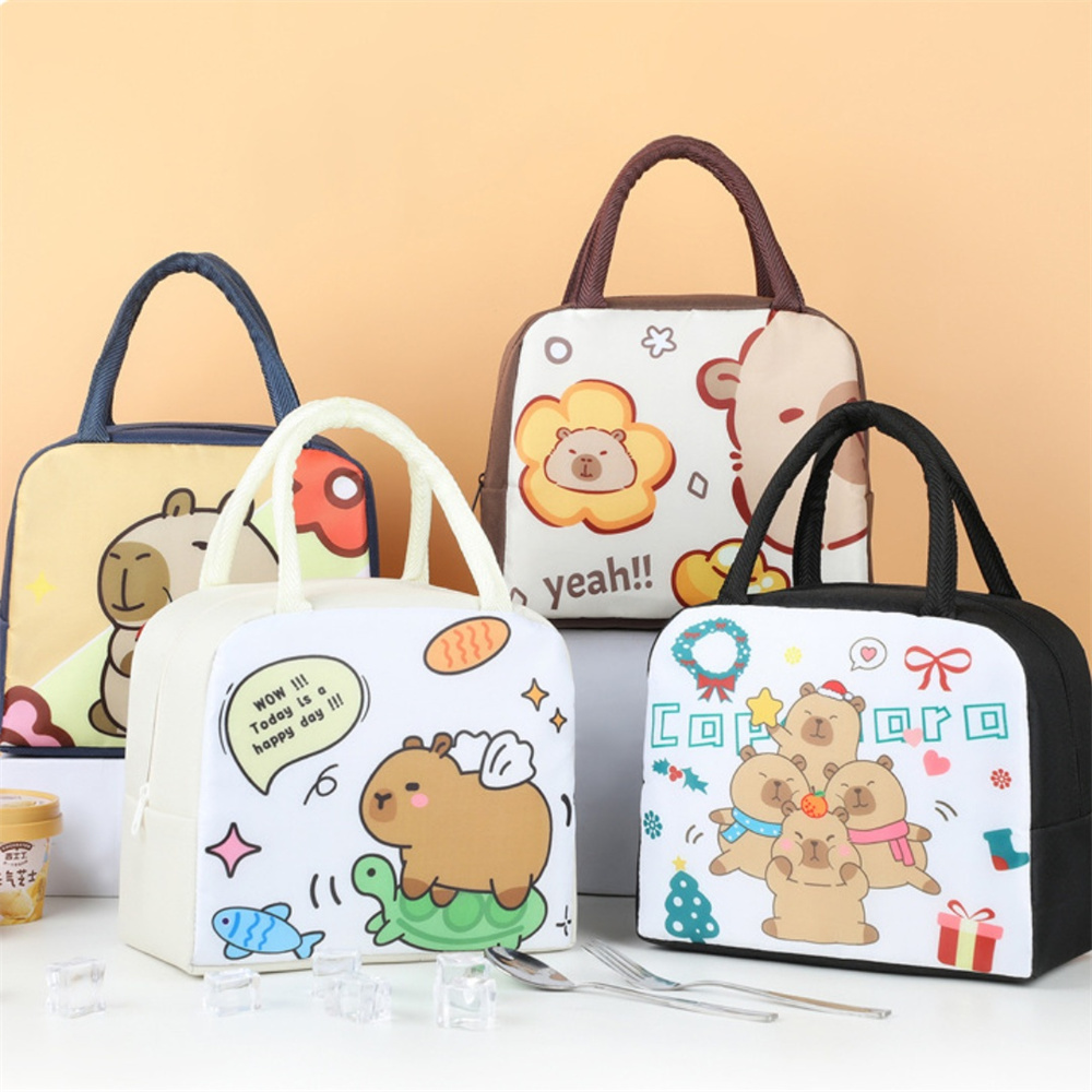 Cartoon Capybara Lunch Bag Ins – обзор и цена Tote Bag Sublimation
