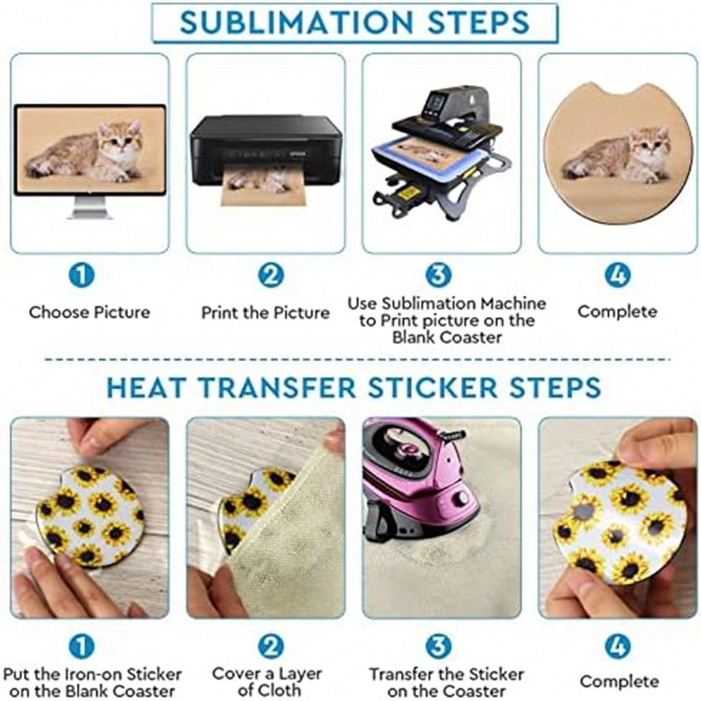 1PCS Square Sublimation Blanks – обзор и цена Coaster Sublimation Blank