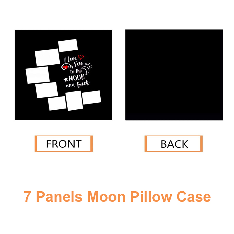 10pcs/Lot 7 Panels Blank Moon  – обзор и цена Pillow Cover Sublimation