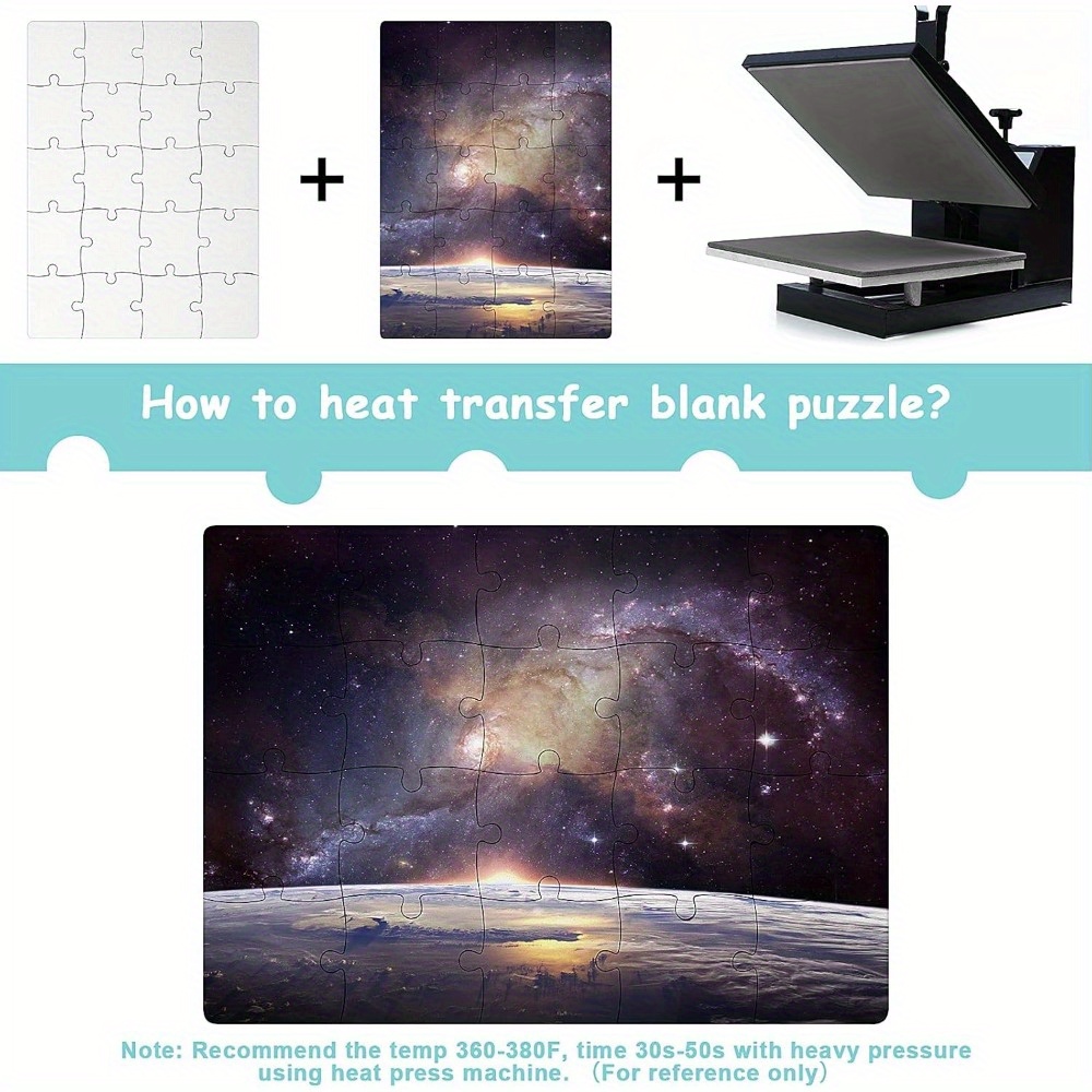 6pcs Sublimation Blank Puzzles – обзор и цена Puzzle Blank White