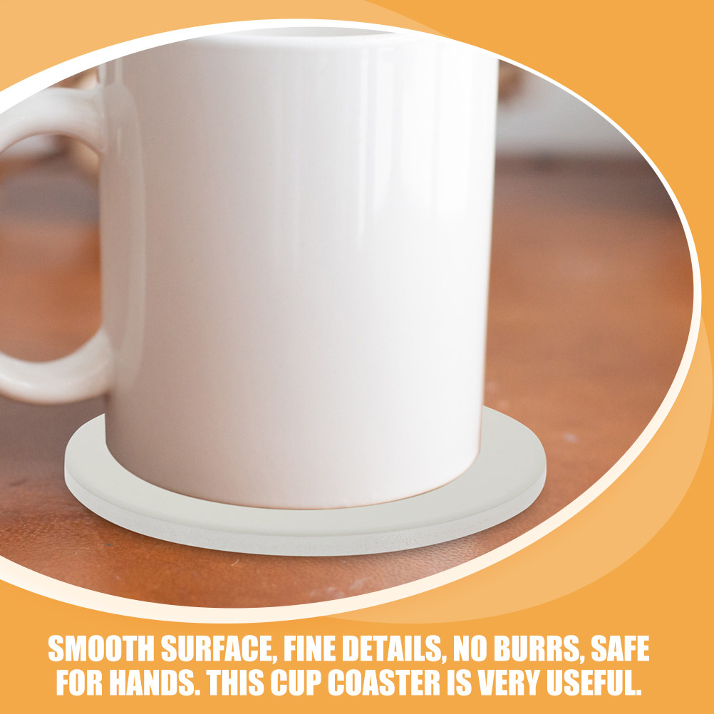 2Pcs Ceramic Coasters Sublimat – обзор и цена Coaster Sublimation Blank