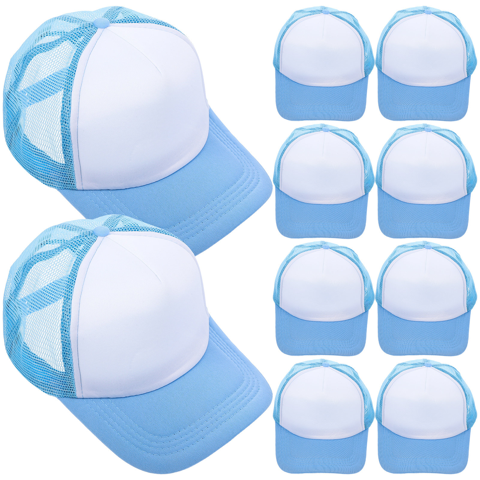 10Pcs Blank Baseball Hats Mesh – обзор и цена Hat Sublimation Blank