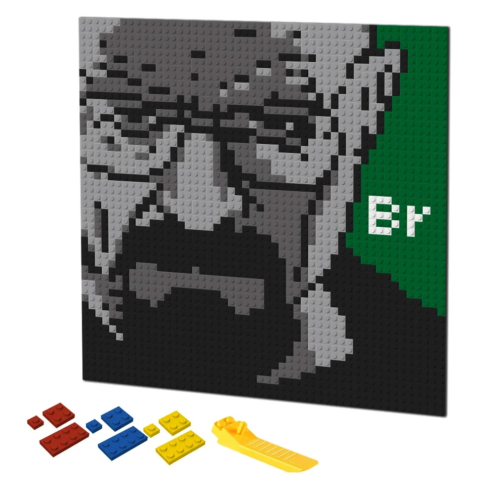 Retro Pixel Art Building Block – обзор и цена Puzzle Blank White