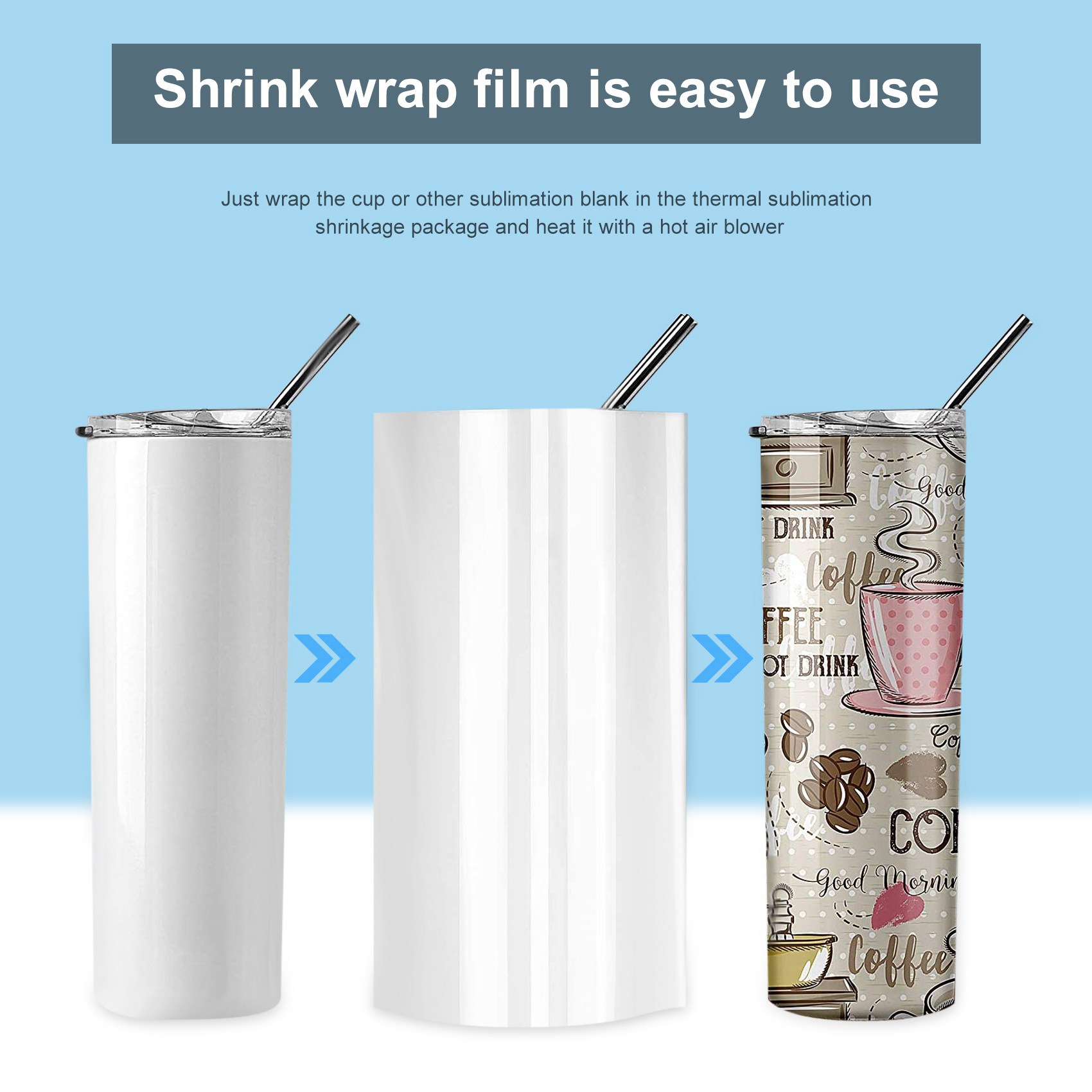 -FTGT 30Pcs Sublimation Shrink – обзор и цена Sublimation Mug White