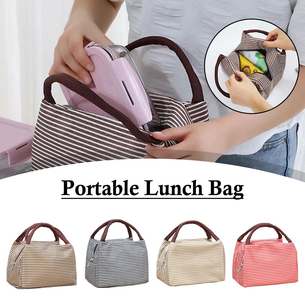 Striped Insulated Lunch Bag Po – обзор и цена Tote Bag Sublimation