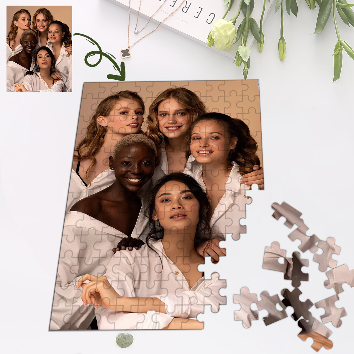 DIY custom puzzle pieces custo – обзор и цена Puzzle Blank White