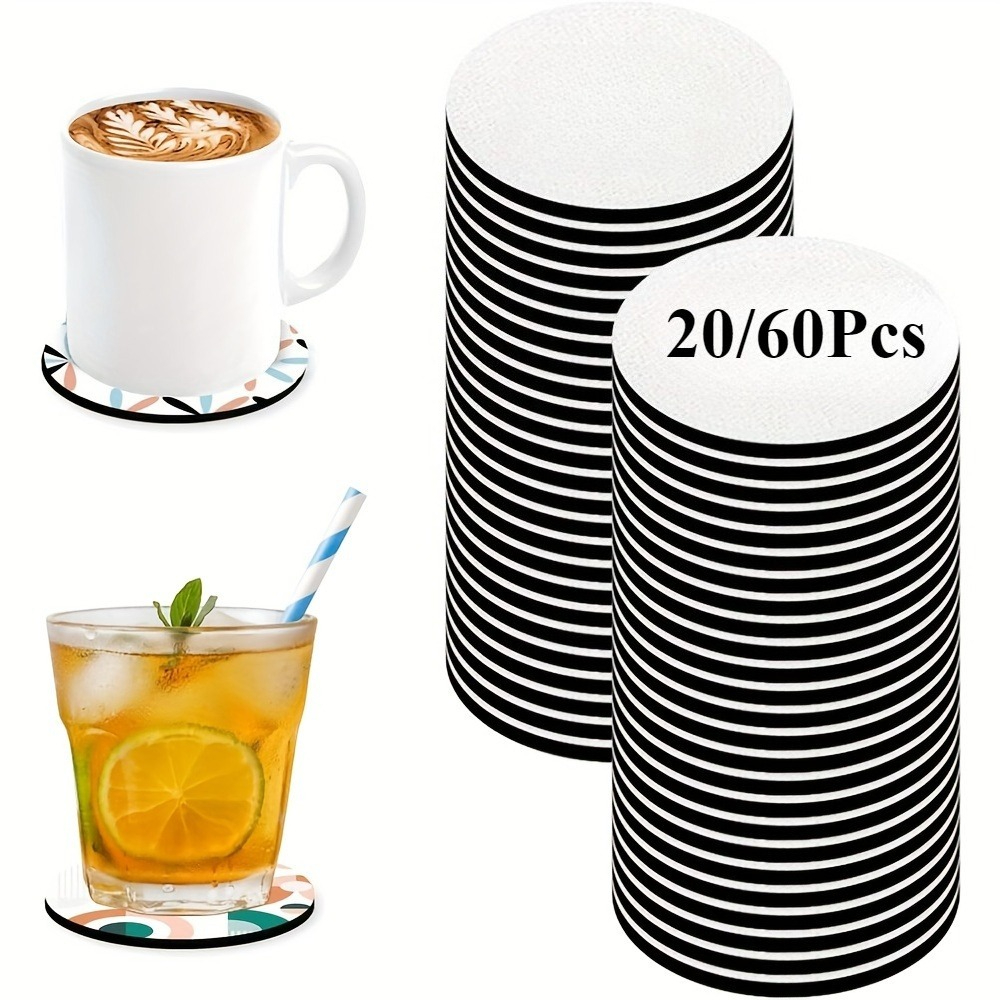 20/60pcs Coasters, Blank Heat- – обзор и цена Coaster Sublimation Blank