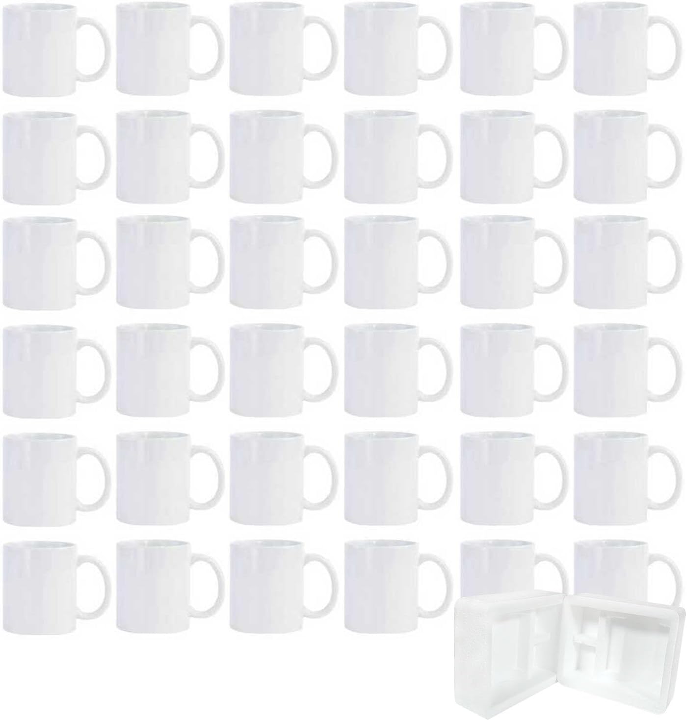 36pcs Sublimation Mugs 11oz Wh – обзор и цена Sublimation Mug White