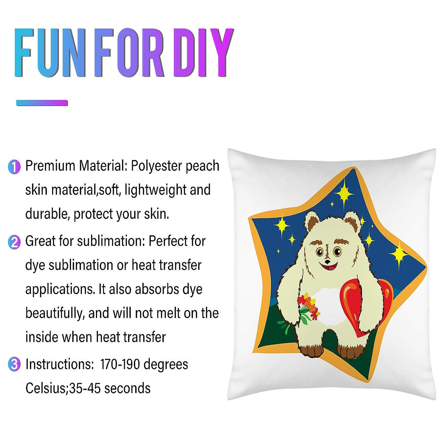 4Pcs Sublimation Blanks Throw  – обзор и цена Pillow Cover Sublimation