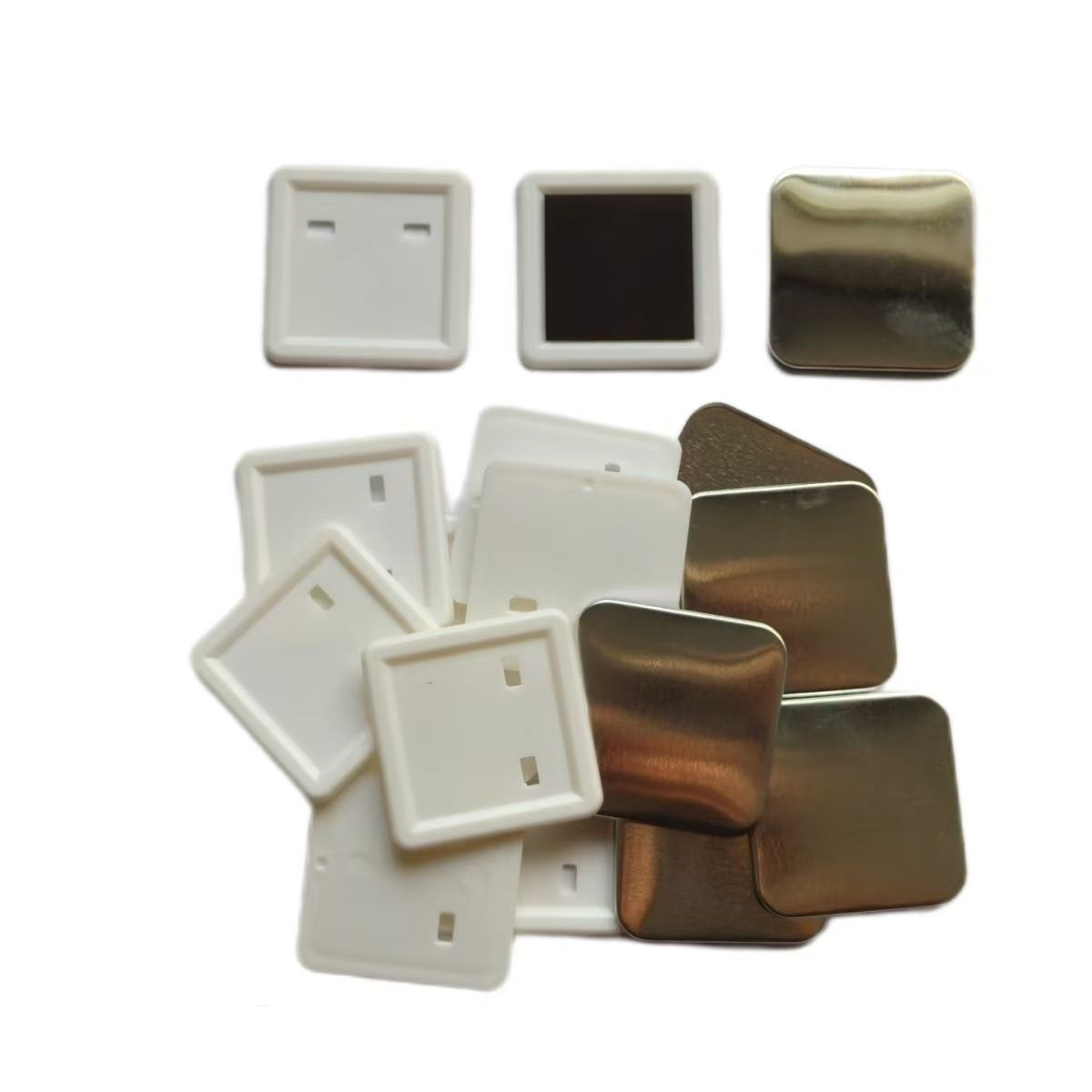 100pcs 50*50mm 2inch Square ma – обзор и цена Button Badge Blank