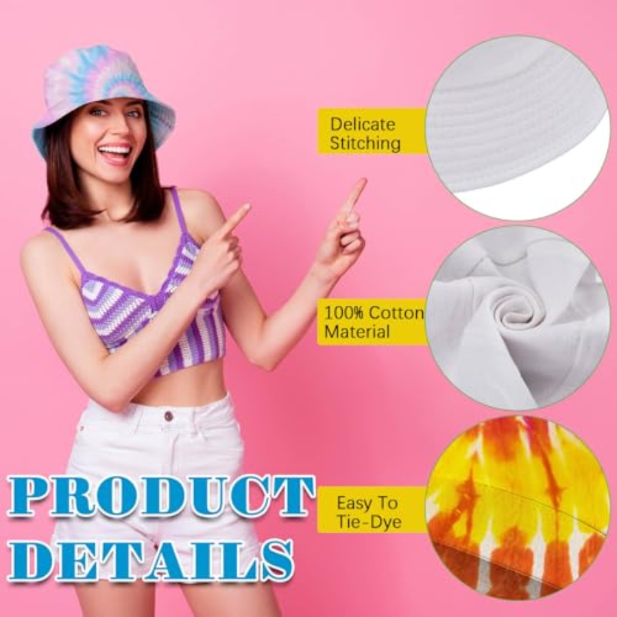 White cotton bucket hat for ti – обзор и цена Hat Sublimation Blank