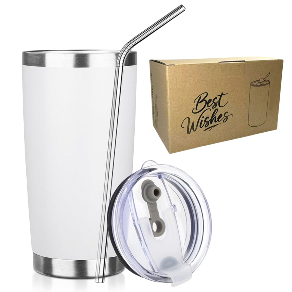 20oz Tumbler Mug with Lid and  – обзор и цена Tumbler 20Oz White