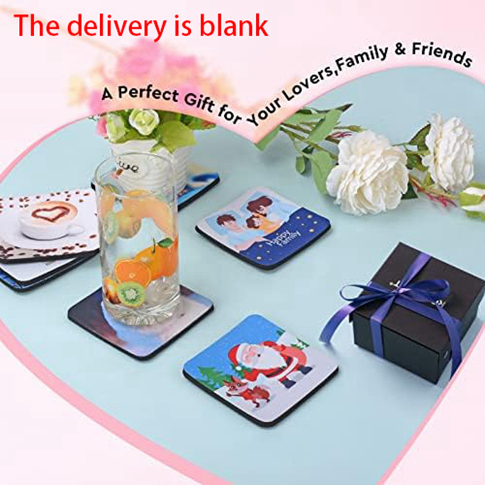 F-F 40PCS Square Sublimation B – обзор и цена Coaster Sublimation Blank