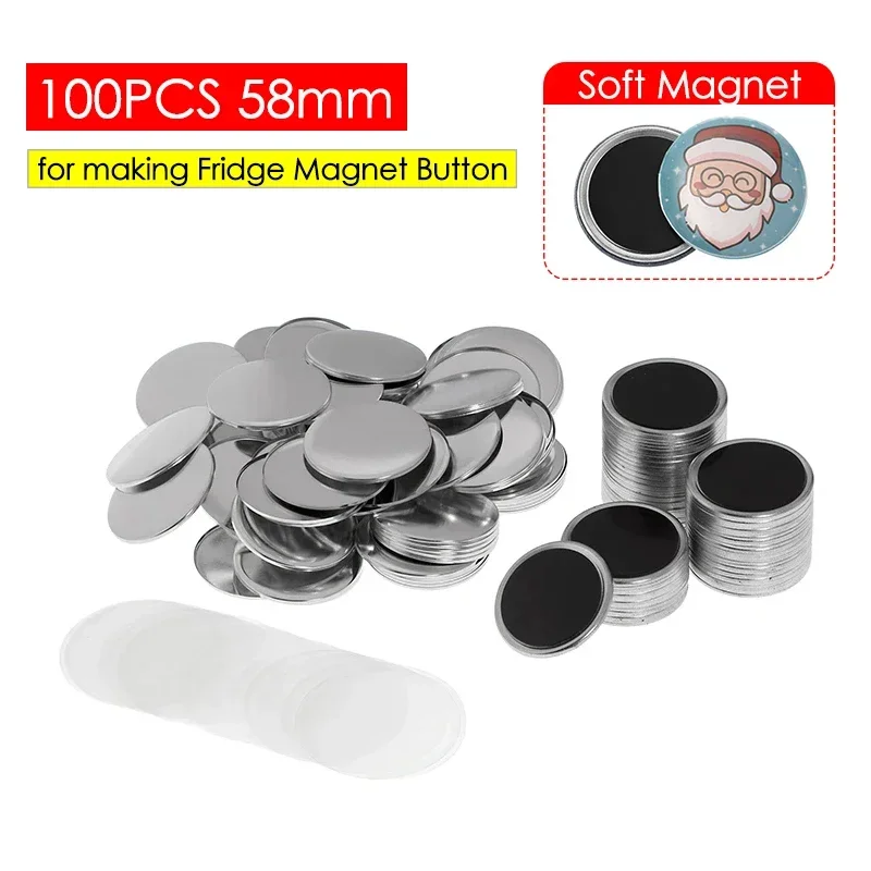 50/100PCS 25-75mm Magnet Refri – обзор и цена Button Badge Blank